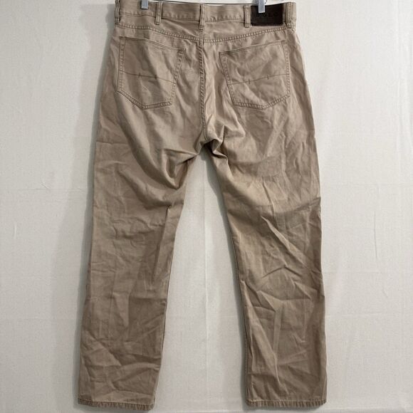 Polo Ralph Lauren Pants Mens 36x30 Chino Khaki Straight 5 Pocket Tan 100% Cotton - Picture 1 of 9